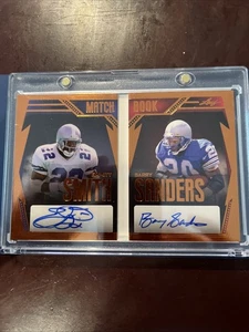 Libro de historia de hojas 2023 Emmitt Smith y Barry Sanders libro de coincidencias autógrafos/25 - Imagen 1 de 6