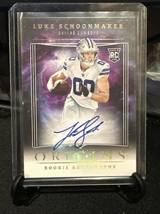 2023 Origins Luke Schoonmaker Rookie On Card Auto Dallas Cowboys 🔥🔥 - Picture 1 of 2
