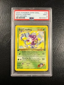 Pokemon Sfida Palestra #48 - Koga's Koffing - MINT - 1° Edizione - PSA 9! - Foto 1 di 4