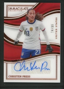 2023-24 CHRISTEN PRESS 74/99 AUTO PANINI COLECCIÓN INMACULADA AUTÓGRAFOS - Imagen 1 de 2