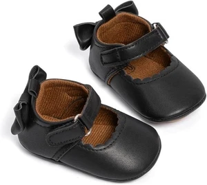 Babelvit Bebé Niñas Premium Moño Mary Jane Pisos, Talla 1-3 (3-18 meses) - Imagen 1 de 5