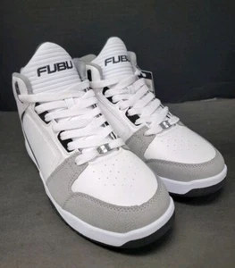 FUBU Sneakers Uomo Hustle Atletiche Tempo Libero - Multitaglia - Bianco - NUOVE  - Foto 1 di 6