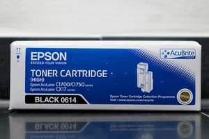 Original Epson C1700 / C1750 / CX17 Toner (High) - schwarz - S050614 - neu & ovp - Afbeelding 1 van 6