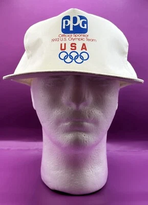 Vintage 1992 USA US Olympic Team PPG Olympic Stain Snapback Baseball Hat Cap - Image 1 of 4