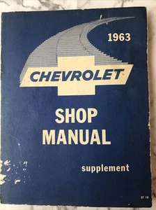 1963 Chevrolet Shop Manual Supplement ST-18 Original OEM Service Repair Book - Bild 1 von 8