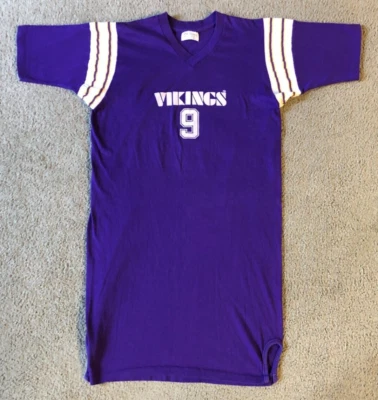 Camisa Jersey Tommy Kramer Para Mujer Diplomat Minnesota Vikings #9 Años 80 De Colección - Mediana Foto 1 de 4