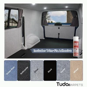 2 metre wide 4-Way Stretch Lining Carpet + adhesive for Camper Van Car Interior - Picture 1 of 13
