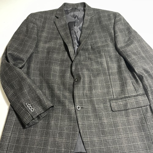 Blazer Michael Kors Cappotto Sportivo Tweed Uomo Grigio Lana Blu Giacca 2 Bottoni