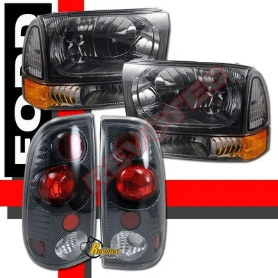 Combo de faros esquineros y luces traseras para camioneta Ford F250 F350 SuperDuty 1999-2004 Foto 1 de 4