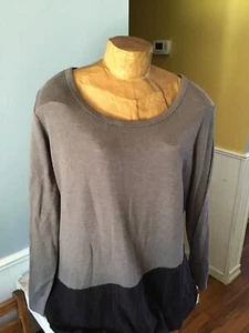 Ava James XL Brown Sweater Top  - Picture 1 of 8
