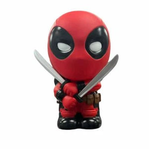 Marvel Deadpool with Swords PVC Figure Chibi Coin Bank Piggy Bank - Picture 1 of 2