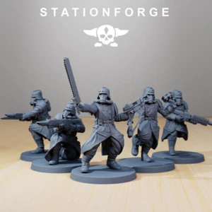 Stationforge Miniatures - Grimguard - Trench Runners - 28mm Tabletop Impresion - Imagen 1 de 2