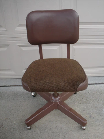 Vintage CRAMER Style Rolling/Swivel Industrial Office Chair Mid Century Modern Cover