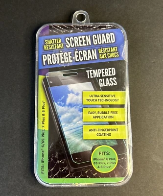 Shatter Resistant Tempered Glass Screen Protector IPhone,6 Plus/ 7 Plus/8 Plus - Image 1 of 3