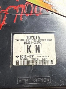 17-19 Toyota Corolla Fuse Box Multiplex Network Body Control Module 89221-02550 - Picture 1 of 5