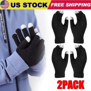 2PACK USB Heated Gloves Winter Warming Thermal Ski Snow Hand Warm Windproof - Picture 1 of 12