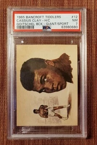 Bancroft Tiddlers Goitschel Back 1965 #12 Cassius Clay Mohammed Ali Boxeo PSA 7 - Imagen 1 de 2