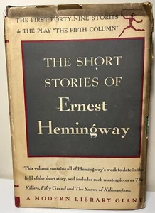 The Short Stories Of Ermest Hemingway 1938 1st Modern Library W/ Dust Cover - Foto 1 di 11
