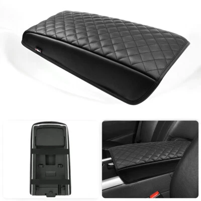 Center Console Lid Armrest Leather Cover Pad Black For 2011-2014 Ford Edge  - Изображение 1 из 4