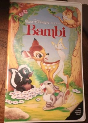 Rare Walt Disney's Classic Bambi (VHS,1997,Black Diamond/Red Signature Edition) - Image 1 of 4