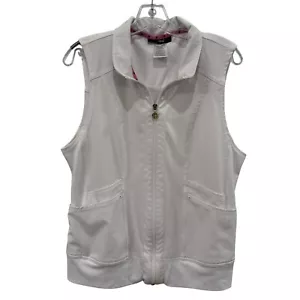 heartsoul Break On Through Women's 4-Pocket With Removable Hoodie Scrub vest Med - Picture 1 of 7