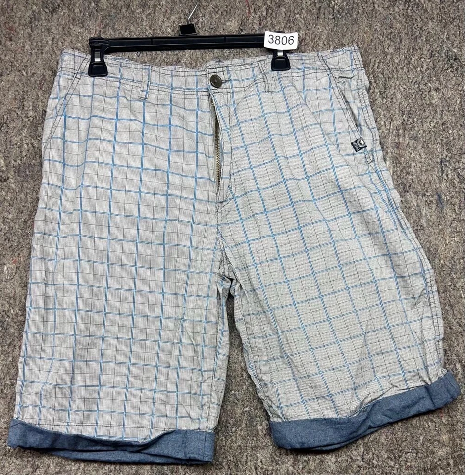 Bermudas a cuadros multicolores Buffalo David Bitton para hombre talla 36 Foto 1 de 4