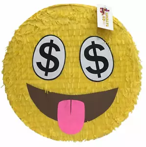 Money Lover Emoticon Pinata 16" - Picture 1 of 1
