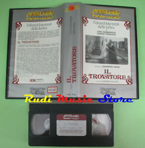 VHS Giuseppe Verdi IL TROVATORE Carmine Gallone Sinimberghi (CL3) no cd dvd lp