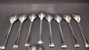 LOT 16 PCS HELMICK WELCH Oval Place Soup Spoon Stainless KOREA - Picture 1 of 22