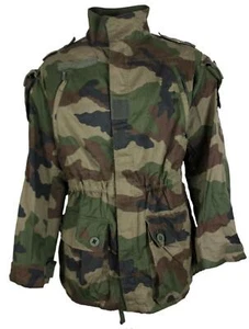 Genuine French Army Surplus Woodland F4 Felin Field Jacket Size 88 34" - Picture 1 of 1