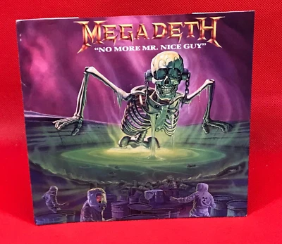 MEGADETH No More Mr. Nice Guy 1989 UK 7" vinyl single Different Breed  DEAD ON - Image 1 of 4