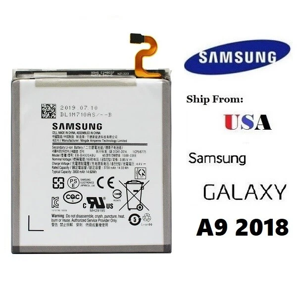 OEM Eb-ba920abu Battery Replacement 3720mah for Samsung Galaxy A9 2018 Sm-a920f