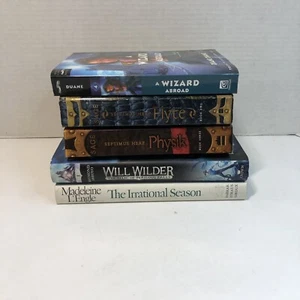 5 Assorted Young Adult Books Lot Fantasy Septimus Heap Wizard Will Wilder - Picture 1 of 15
