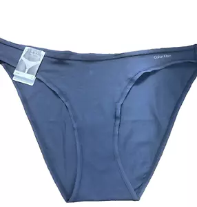 Bikini donna Calvin Klein (LARGE) COTONE IDEALE QD5126-410 nuovo con etichetta - Foto 1 di 5