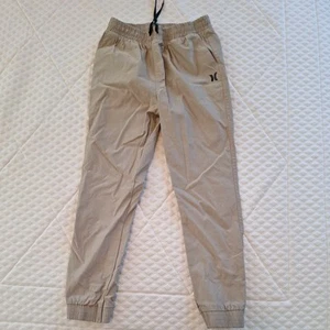 NEW Hurley Boy's Tan Nylon Joggers 10/12 - Picture 1 of 4
