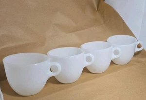1 tazza da caffè latte vintage Anchor Hocking Fire King, 3 bicchieri federali, manico a C - Foto 1 di 7