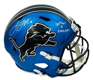 JARED GOFF DETROIT LIONS SIGNED FULL SIZE HELMET DETROIT VS EVERYBODY FANATICS - Picture 1 of 2