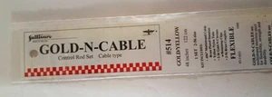 Sullivan Gold N Cable Control Rod Set New With Extra Rods 514 Gold Yellow 48" - Picture 1 of 4