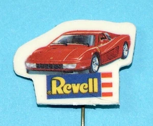 REVELL COLLECTORS PIN BADGE FERRARI 1980s SPEELBOOM TOY STORE PROMO HOLLAND - Picture 1 of 3