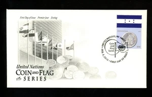 Postal History UN FDC NY #998c Artcraft Coin Flag Series Honduras 2010 - Picture 1 of 2