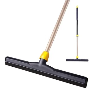 Floor Squeegee Scrubber Adjustable Telescopic Pole Heavy Duty Household Broom... - Picture 1 of 7
