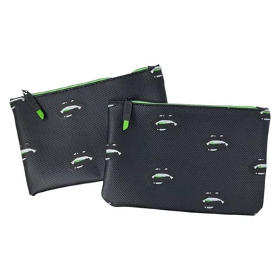 Bolsa IPSY Glam Pretty Wicked 2021 Halloween Negra Vampiro Colmillos Labios Maquillaje Bolsa Foto 1 de 4