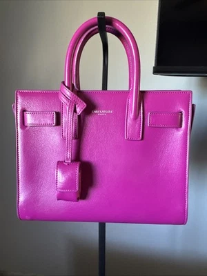 Saint Laurent Sac de Jour Shoulder Bag Nano Pink Leather - Image 1 of 4