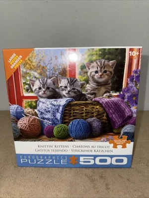 Rompecabezas Knitten Kittens Eurographics 500 Piezas Nuevo Foto 1 de 3