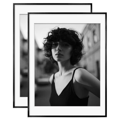 18x24 Aluminum Picture Frame Display with Mat for 16x20 or 18x24 without Mat,... - Image 1 of 4