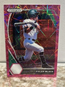 2021 Prizm Draft Picks Tyler Black Pink Velocity Prizm # PD33 Milwuakee Brewers - Picture 1 of 2