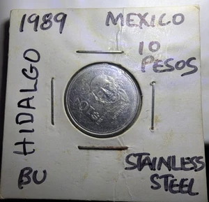 1987 Mexico 10 Pesos Ten Hidalgo - Picture 1 of 3