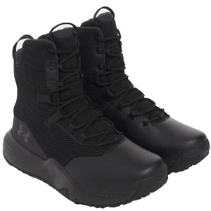 Under Armour 3028315 Men's UA Stellar Wide (4E) 8" Black Tactical Boots Shoes - Picture 1 of 5