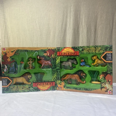 Mattel Disney Lion King Action Figure Gift Sets Lot of 2 Unopened Sealed Mufasa Cover
