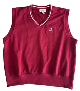 Vintage Players by Van Heusen PGA Tour Red Sweater Vest (XL) - Picture 1 of 6